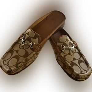 Coach Tan Leather Loafers